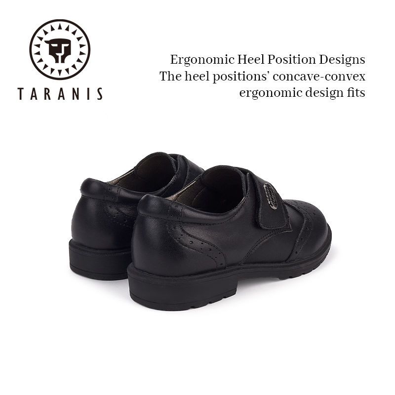 Pojat Classic Black Loafers Pehmeäpohjaiset Liukastumista Estävät Juhlat Koulupuku Oxford Performance Nahkakengät Lapsille / Isoille /