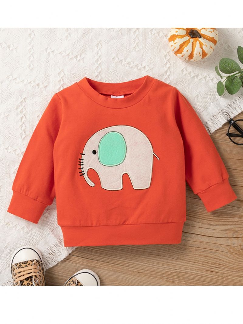 2kpl Sarjakuva Patched Elephant Print Poikasetti