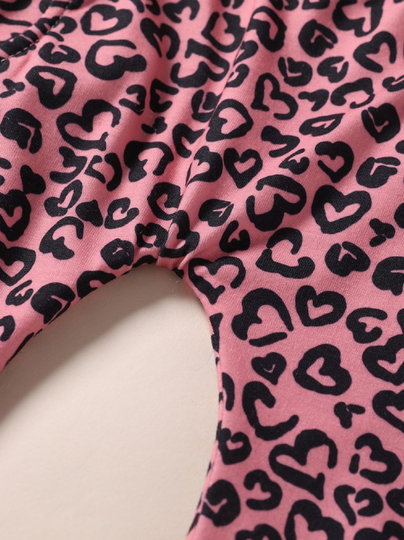 3 Kpl Tyttöjen Love Print Pink Setti