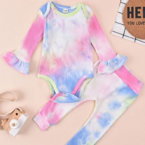 Tyttöjen Tie Dye Pitkähihainen Body-housusarja