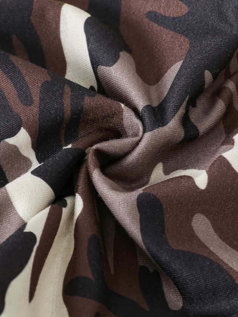 Vauvan Poikien Camo Pullover Huppari Ja Yhteensopivat Lenkkeilyhousut