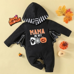 Vauvan Poikien Halloween Pumpkin Romper Haalari Jossa On Siivet