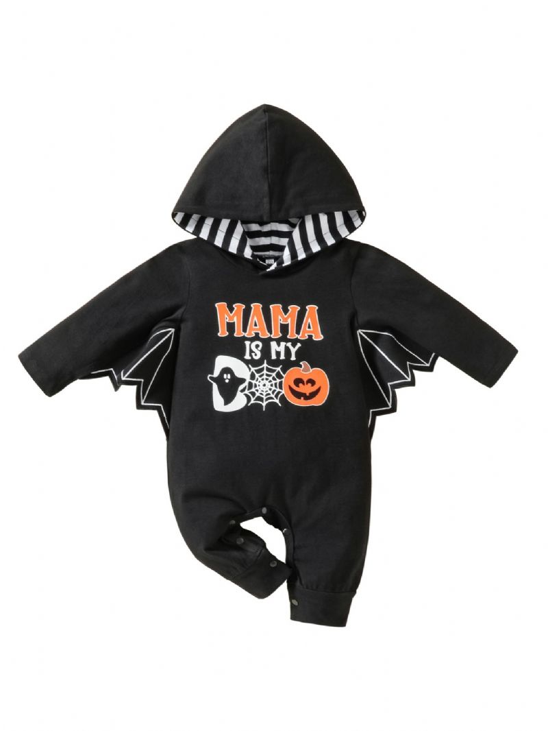 Vauvan Poikien Halloween Pumpkin Romper Haalari Jossa On Siivet