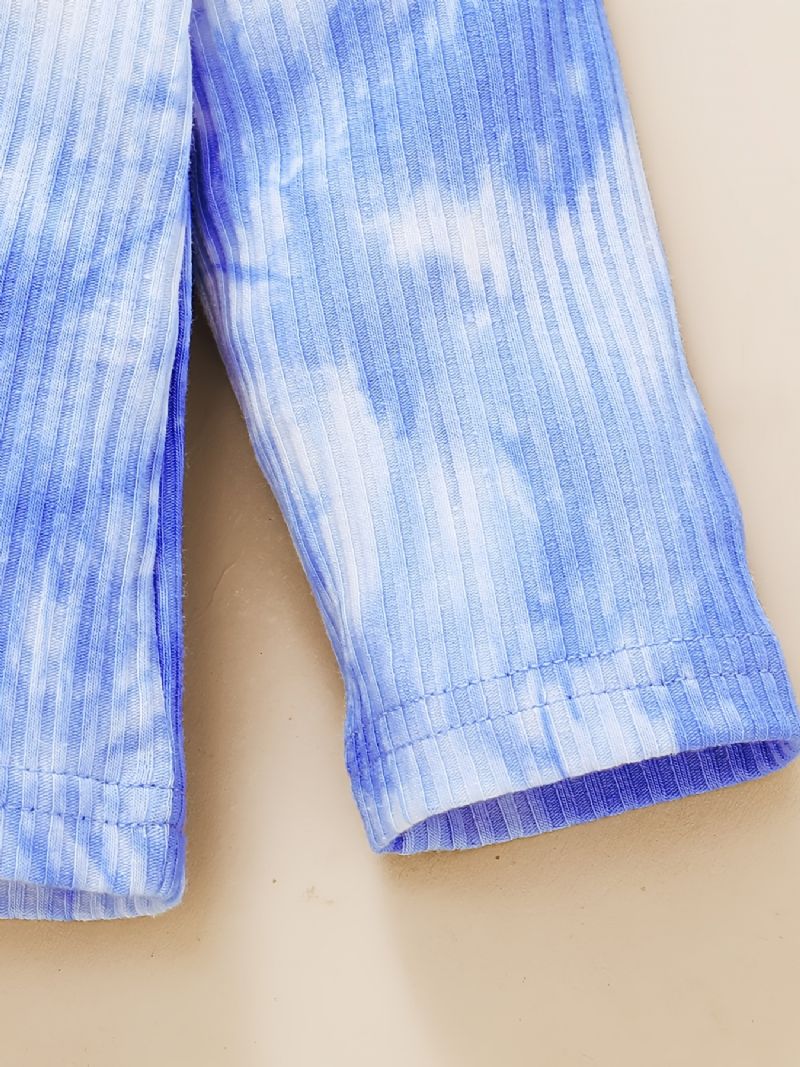 Vauvan Poikien Set Winter Casual Tie Dye Cotton Pitkähihainen Setti