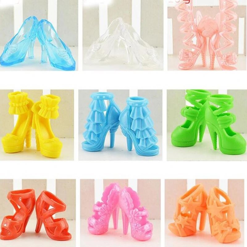 Ashion Sandals Suloiset Värikkäät Korkokengät Barbie-nukkeille