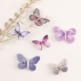 Boutique Butterfly Hiusklipsit Glitter Barrettes Söpöt Corlorful Tyttöjen