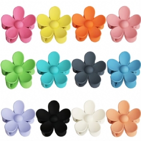 Flower Claw Clips Suuret Hiusleuka Naisten Tytöille Paksut Hiukset Matta Isot Hiusten Kynsipidikkeet Liukumattomat Vahvaa Pitoa Hiuskiinnikkeet Barrettes Päähineet Tarvikkeet Ohuille Hiuksille 1kpl