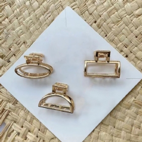 Hair Claw Golden Hius Clips Mini Liukumattomat Hiustarvikkeet Päivittäiset Juhlalahjat Naisten Tytöille 3 Kpl