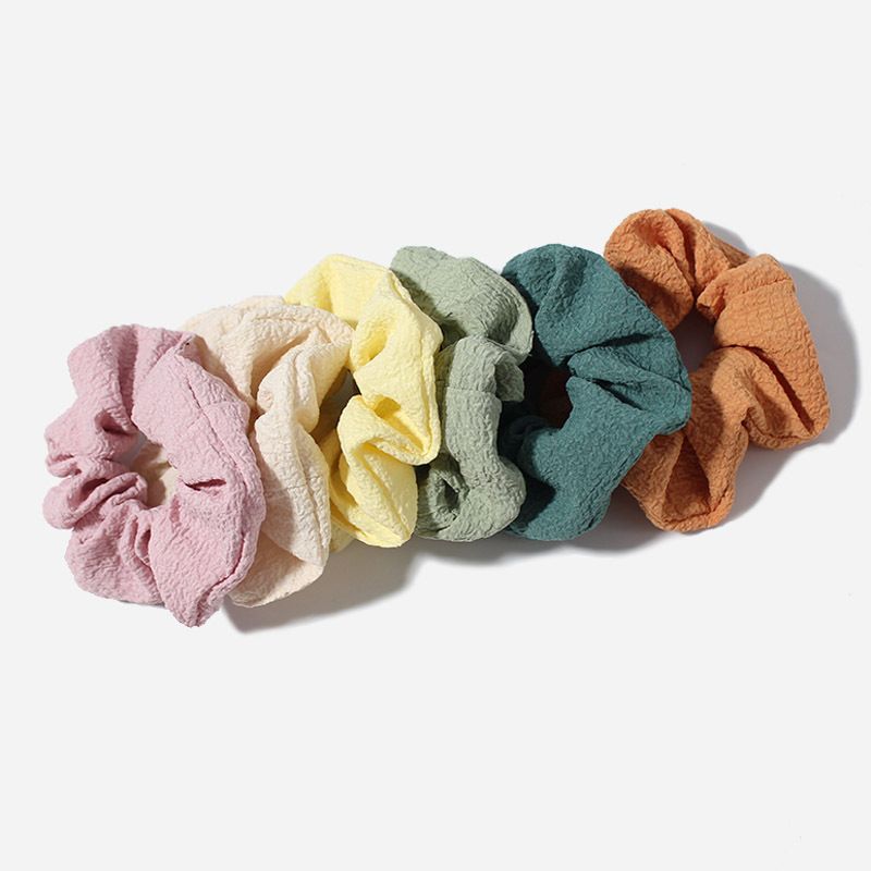 Hair Scrunchies Yksivärinen Elastinen Hiusnauha 12 Kpl Hiustarvikkeet Naisille Tai Tytöille