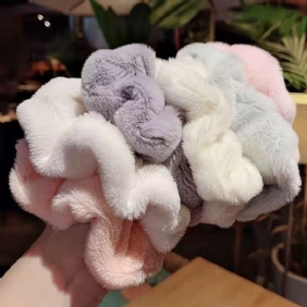 Lapset Tytöt Pehmo Scrunchie Hiussolmiot Yksiväriset Hiusköydet Hiusnauhattu Hiustarvikkeet