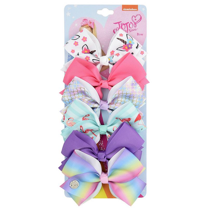 Lasten Cute Hair Asusteet Bow Clip Set 5 Tuumaa 6 Kpl