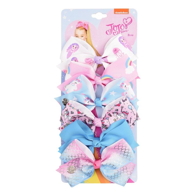 Lasten Cute Hair Asusteet Bow Clip Set 5 Tuumaa 6 Kpl