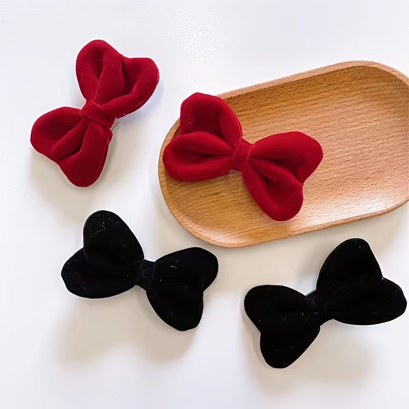 Lasten Tyttöjen Hair Bow Vintage Velvet Clip Hiuspanta Hiustarvikkeet