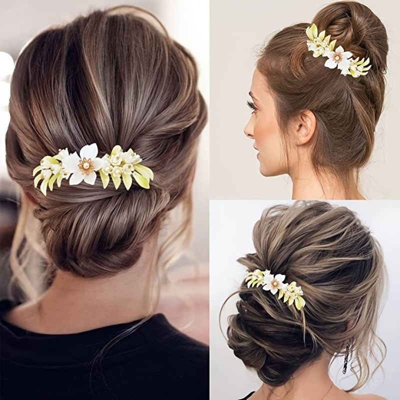 Leaf Bride Wedding Hair Comb Morsiamen Hiuspalahiustarvikkeet Naisten Tytöille