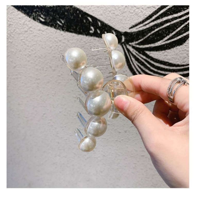 Pearl Hair Clawstyling Hiusklipsit Vahva Pito Hiusleuka Clips Isot Hiusleimat Barrettes Liukumattomat Hiustarvikkeet Syntymäpäivälahja Naisille Tytöille Tytär Tyttöystävä