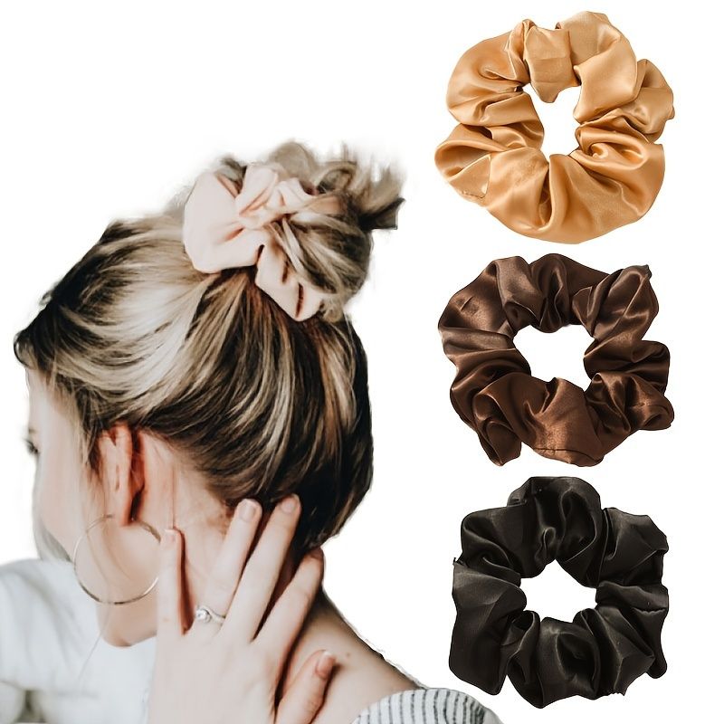 Silkkijäljitelmähiusscrunchies Soft Satin Scrunchies Hiuksille Satiini Miellyttävä Pieni Jäljitelmä Silk Scrunchy Hius Sideköydet Ponihäntäpidike Naisten Tytöille Hiustarvikkeet