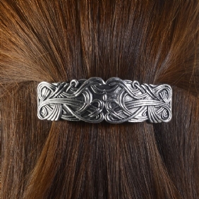 Viking Hairpin Barrette Vintage Hair Barrettes Metal Ranskan Hiusklipsit Kaiverretut Päähineet Naisten Tytöille 1kpl
