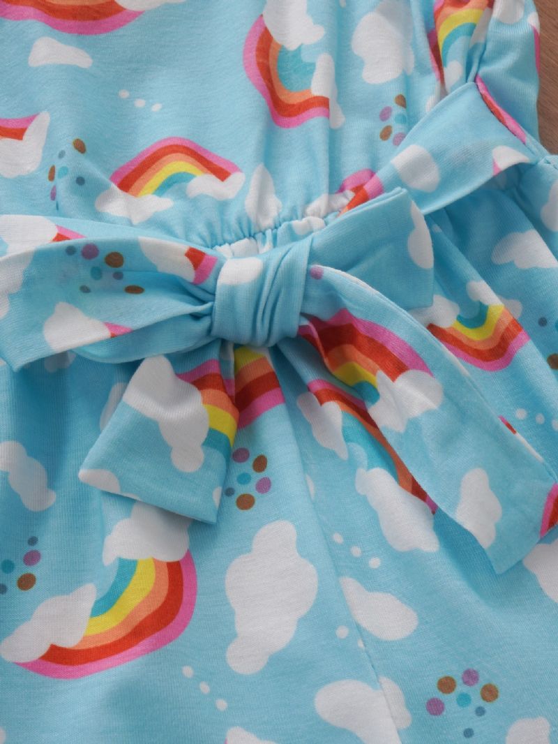 Tyttöjen Rainbow Cloud Print Housupuku