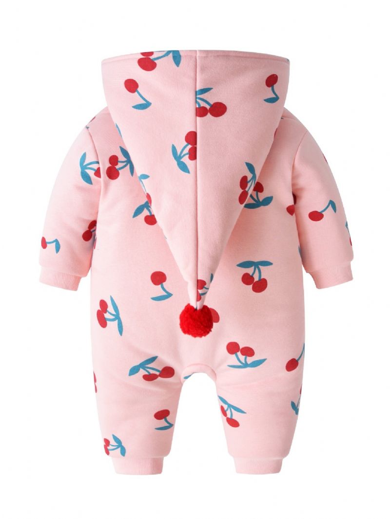 Vauvan Happy Cherry Print Haalari Fleece-housut