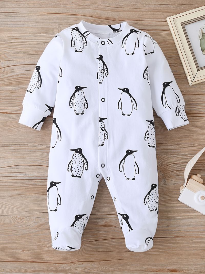 Vauvan Tyttöjen Jalkineet Penguin Print Rompers Jumpsuits