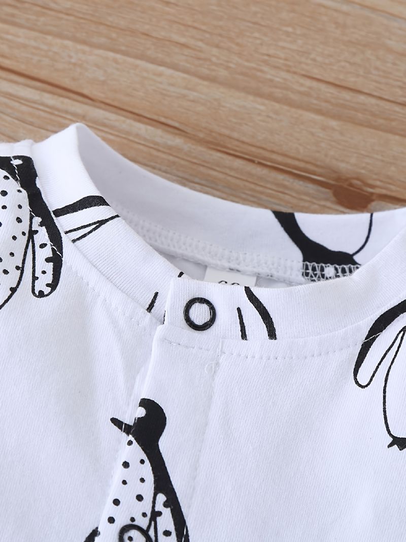 Vauvan Tyttöjen Jalkineet Penguin Print Rompers Jumpsuits