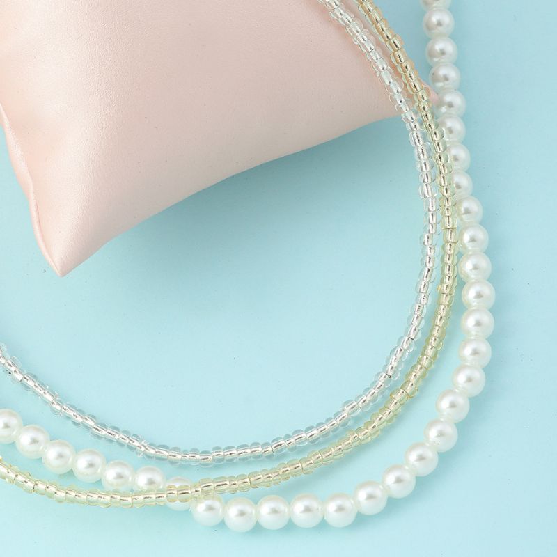 3 Kpl Faux Pearl Bead Kaulakoru Tytöille Taaperoille