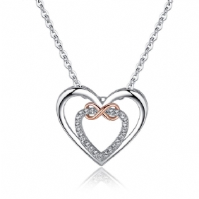 Infinity Heart Zirkoni Kaulakoru Naisille Charms Korut Lahja Syntymäpäivä Lahjat Vaimo Tytöt Hänen