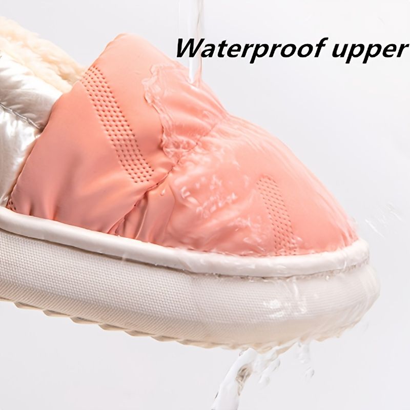 Taaperolasten Talviset Uudet Tyttöjen Slip On Pvc-pehmoiset Lämpimät Sisätossut