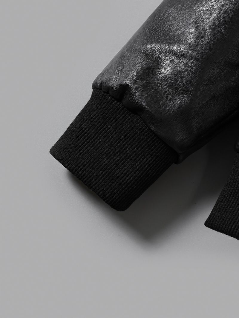 Joulun Hintaleikkaukset Poikien Faux Leather Vetoketjullinen Takki