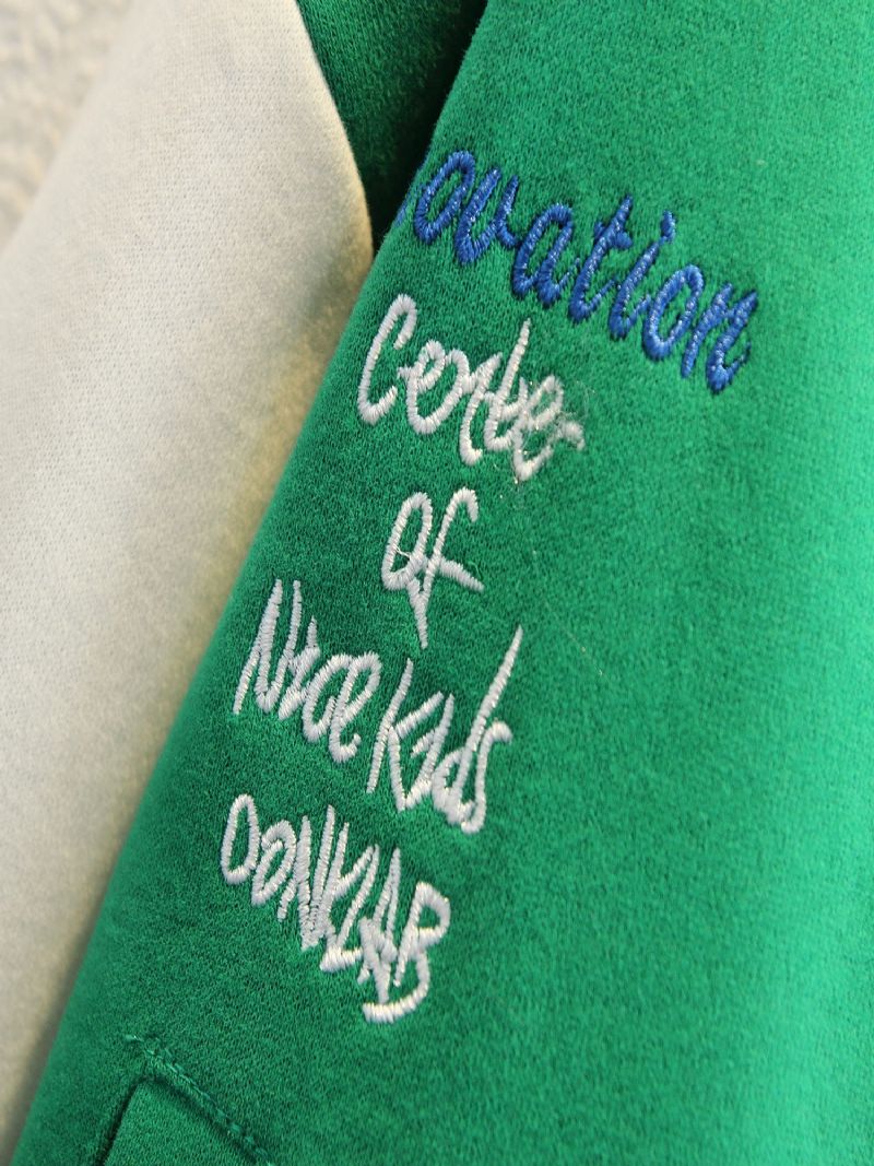 Muodikas Vihreä Baseball-takki Pojille