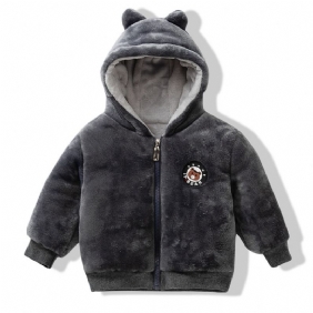 Toddler Poikien Bear Patch Paksu Takki