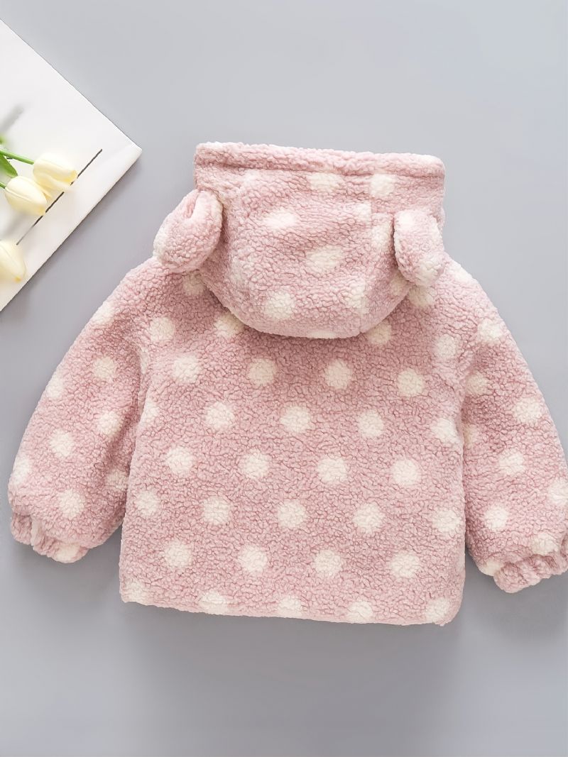 Toddler Vauvan 3d Korvat Hupullinen Takki Fleece Paksu Lämmin Talvi