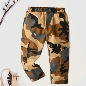 Poikien Camo Rennot Taskuhousut Kevääseen/syksyyn