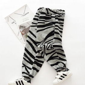 Poikien Koti Zebra Knit Pants Syksy Talvi Uusi