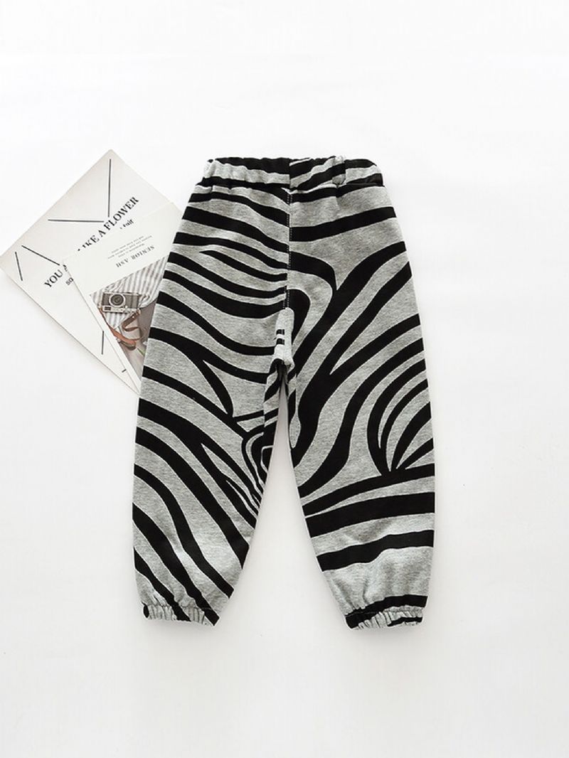 Poikien Koti Zebra Knit Pants Syksy Talvi Uusi