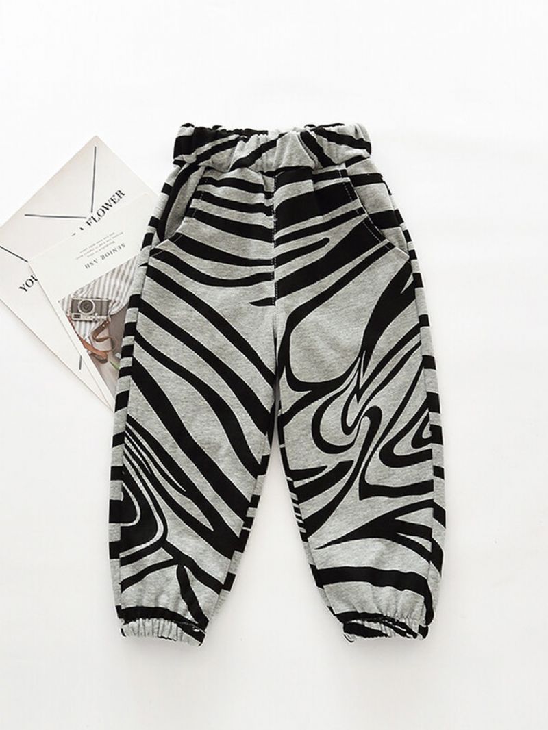 Poikien Koti Zebra Knit Pants Syksy Talvi Uusi