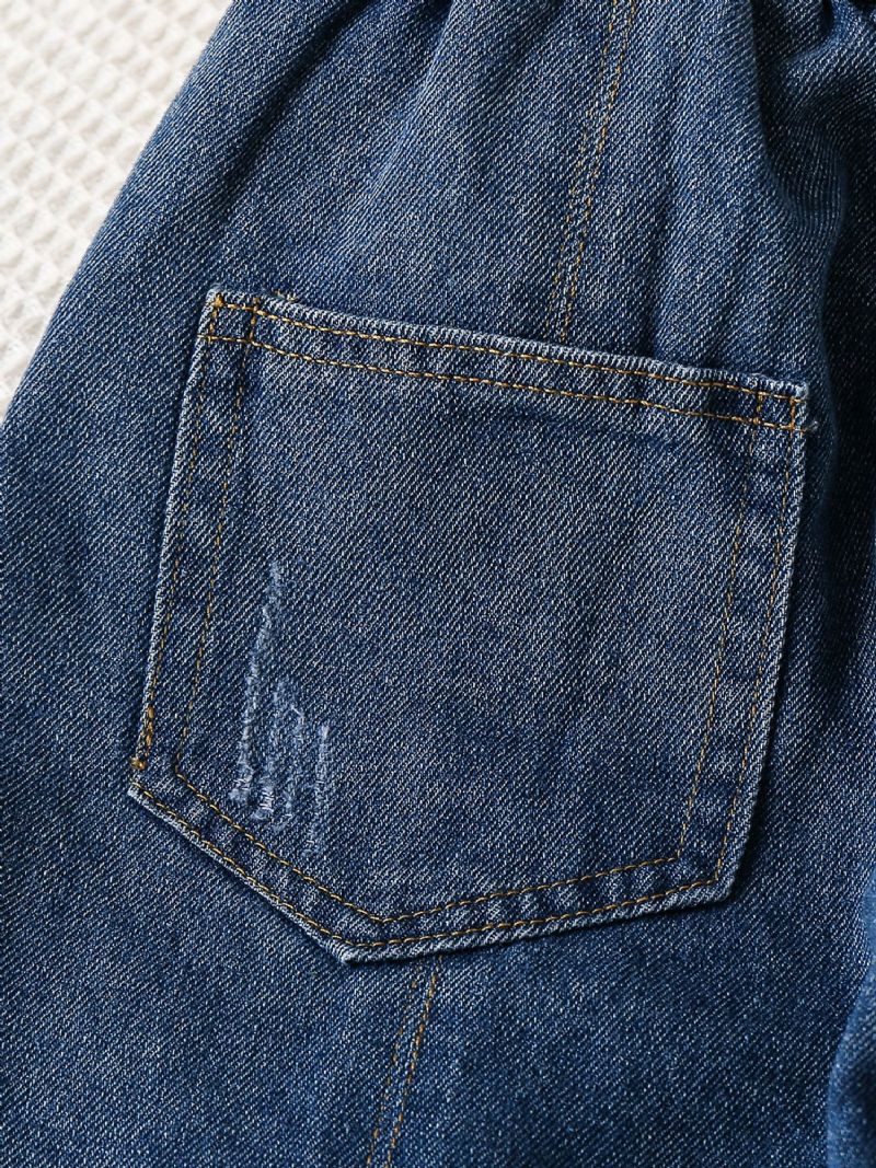 Tytöt Blue Porkkana Housut Belt Denim Pants