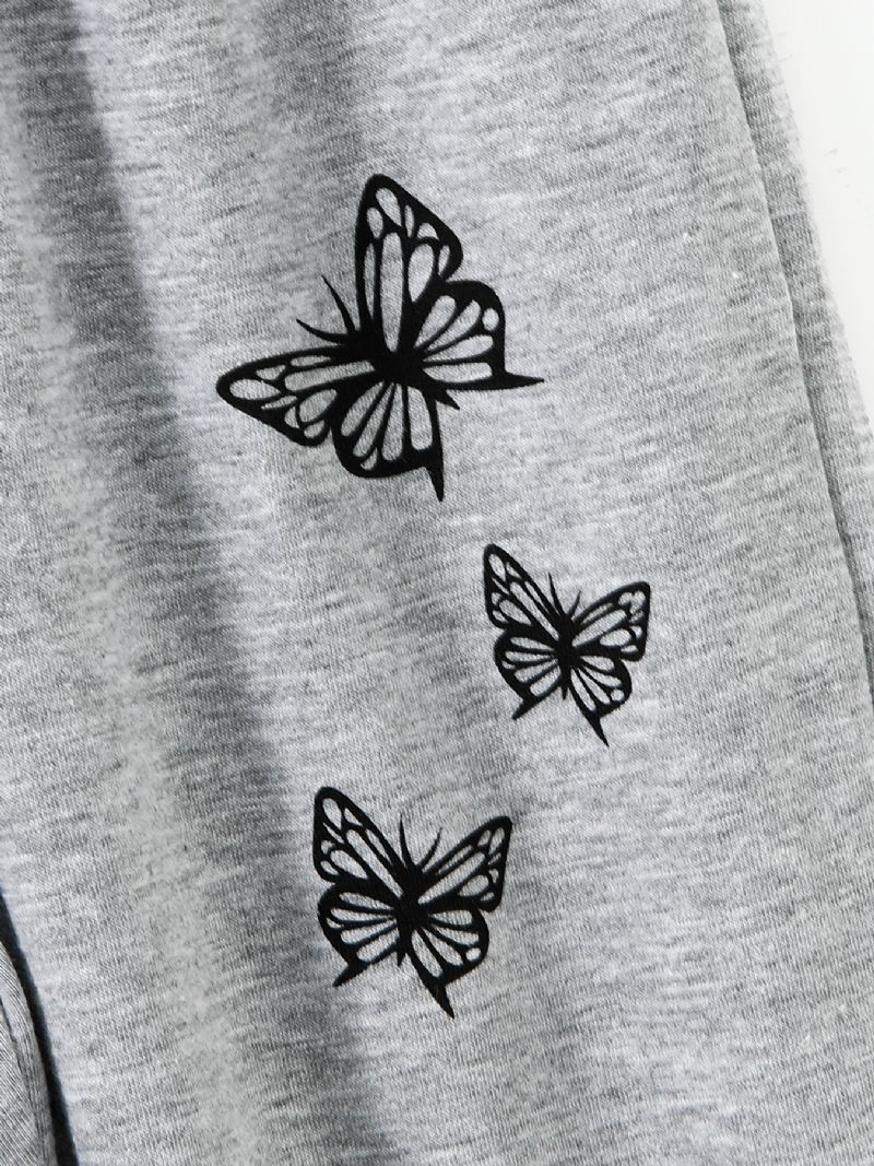 Tyttöjen Lenkkeilyhousut Butterfly Print Urheiluhousut