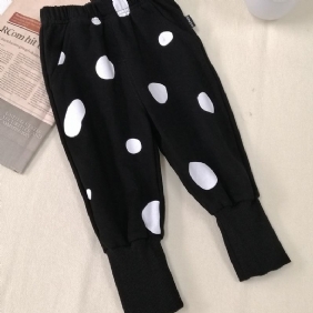 Vauvanhousut Winter Casual Solid Polka Dot Print Puuvillahousut