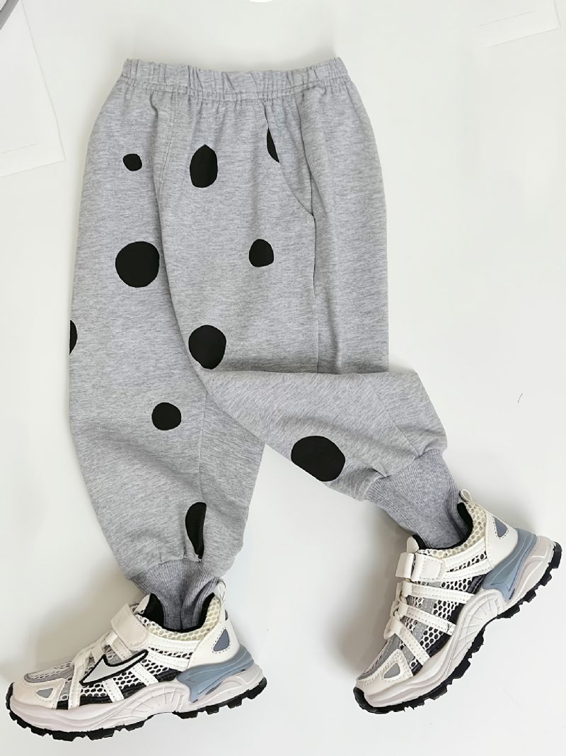 Vauvanhousut Winter Casual Solid Polka Dot Print Puuvillahousut