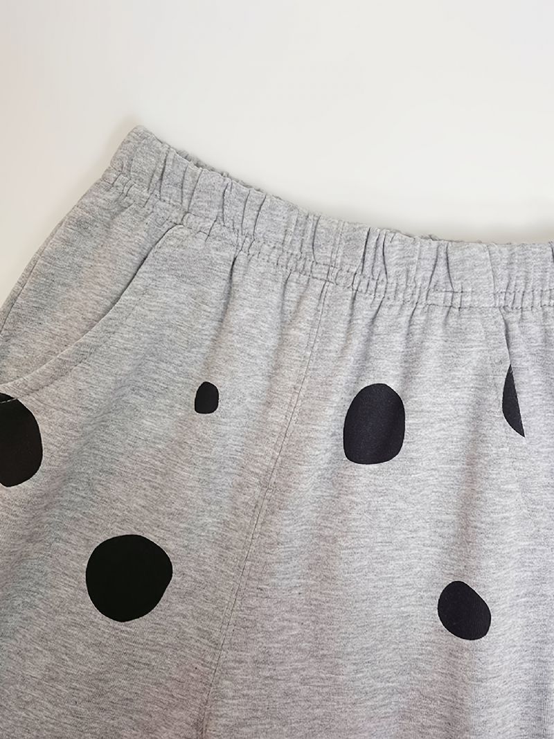 Vauvanhousut Winter Casual Solid Polka Dot Print Puuvillahousut