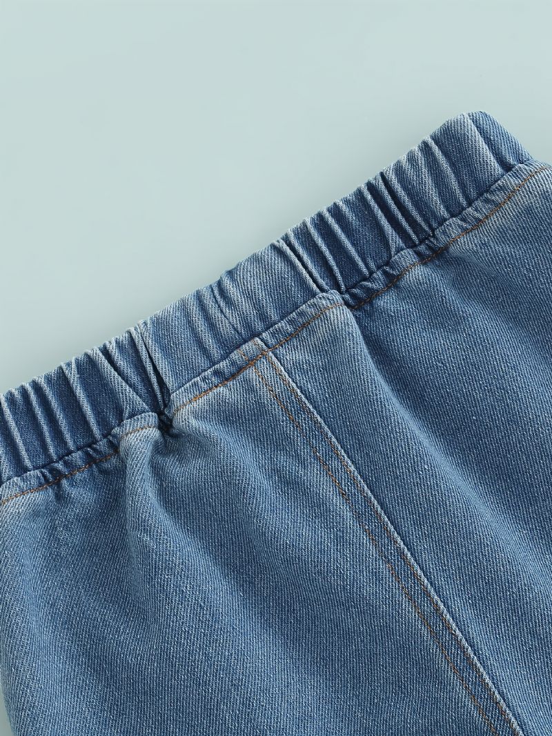 Tytöt Vauvat Rento Muoti Denim Farkut Flare Leg Housut