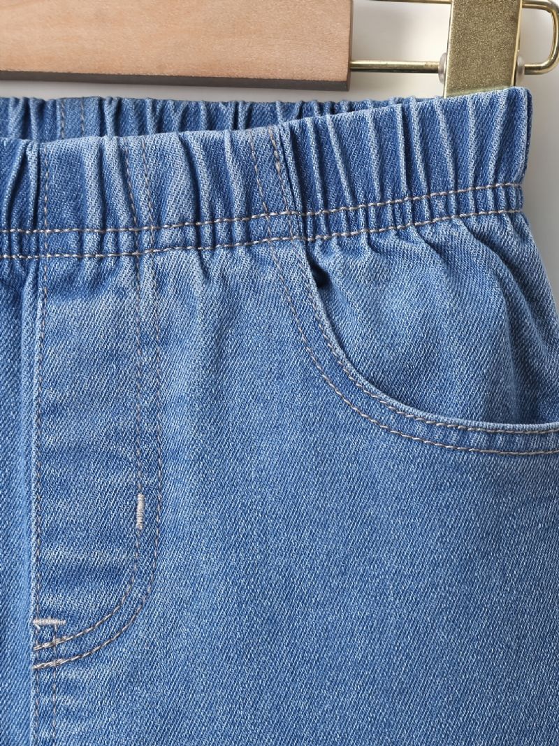 Tyttöjen Levenevät Farkut Comfort Denim-housut Joustavalla Vyötärönauhalla