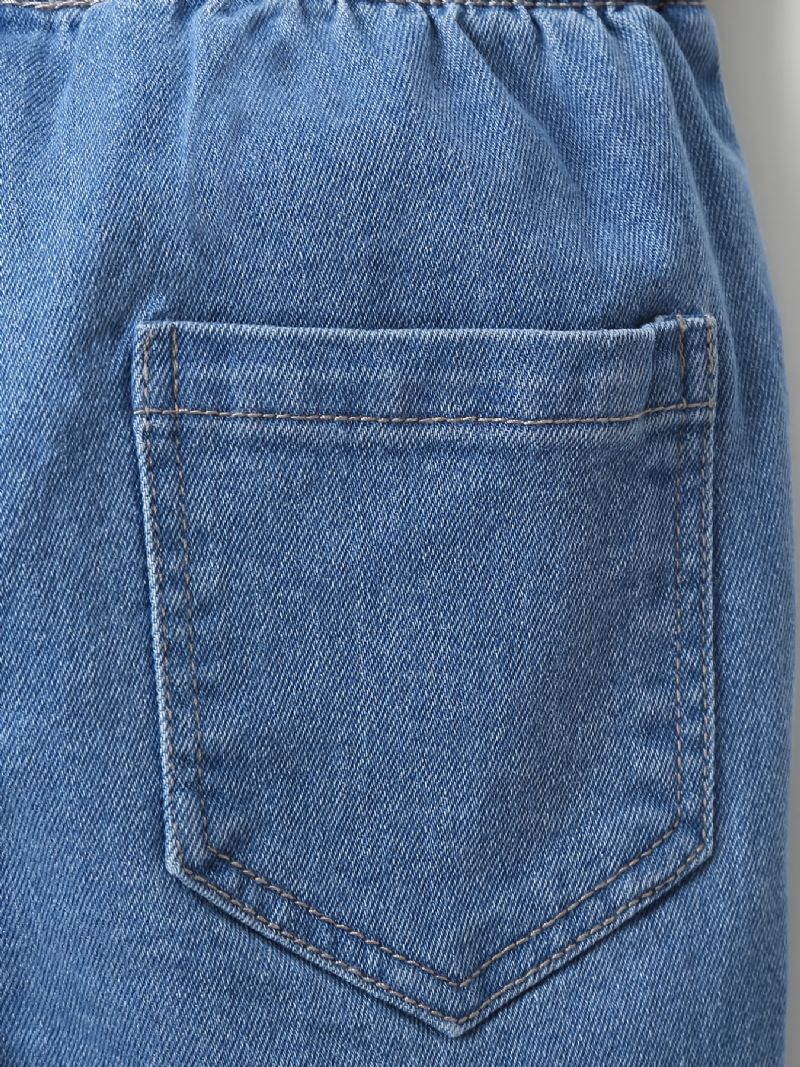 Tyttöjen Levenevät Farkut Comfort Denim-housut Joustavalla Vyötärönauhalla