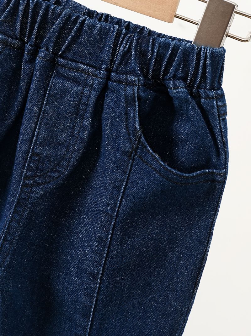 Tyttöjen Simple Muoti Bow Denim Levenevät Farkut