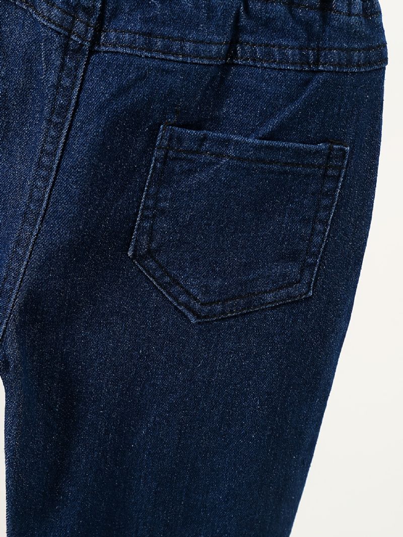 Tyttöjen Simple Muoti Bow Denim Levenevät Farkut