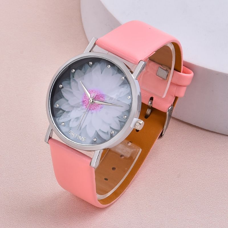 1 Kpl Tyttöjen Sunflower Student Quartz Watch