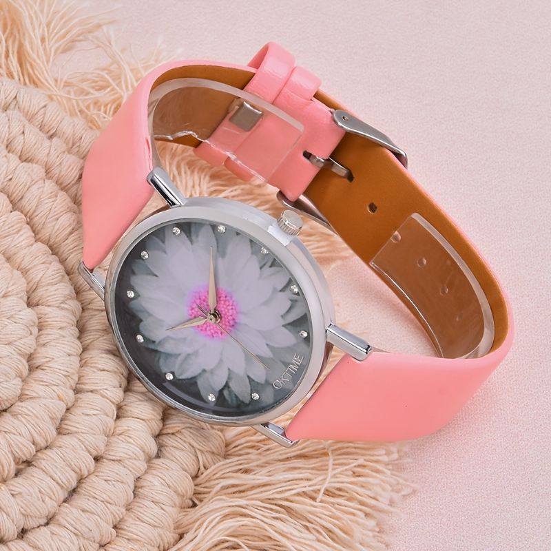 1 Kpl Tyttöjen Sunflower Student Quartz Watch