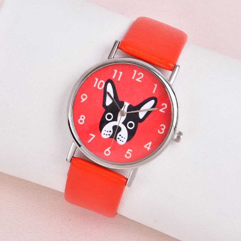 Lasten Tyttöjen Sarjakuva Puppy Student Quartz Watch