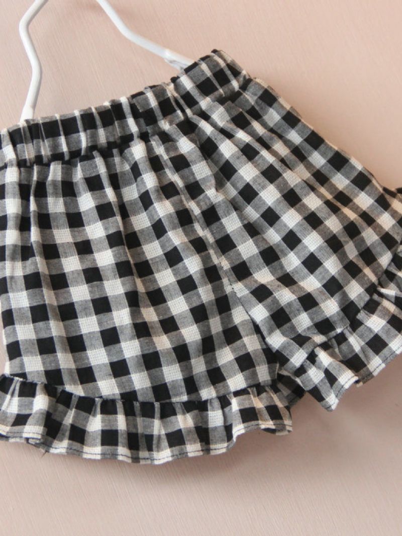 Tyttöjen Rennot Ruudulliset Shortsit